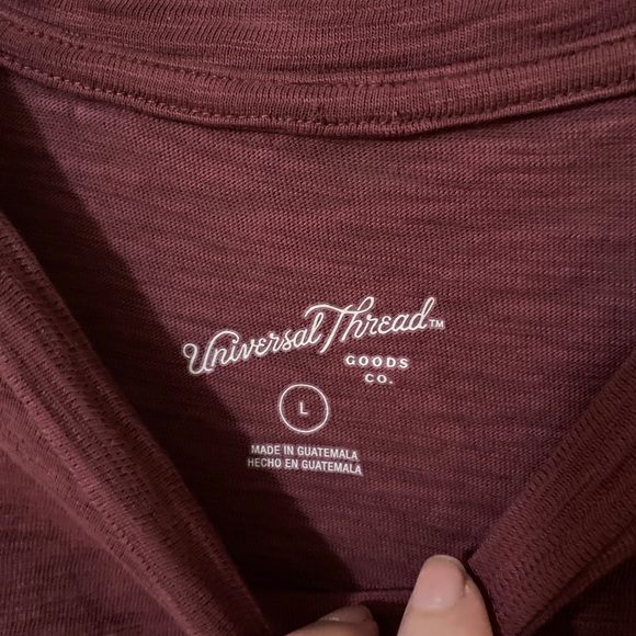 Universal thread womens burgundy sleeveless T-shirt dress midi - Picture 4 of 4